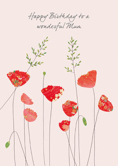 EH258 - Poppies and grass - Mum birthday