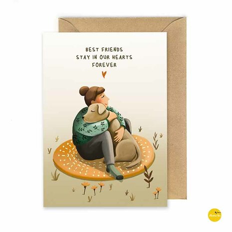 WK0050eng Dog friends forever - Best friends stay in our hearts forever